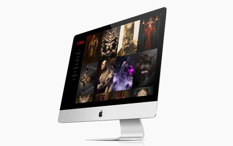 Adam Miconi Website iMac