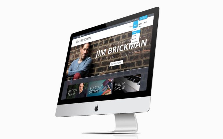 Jim Brickman Website Design