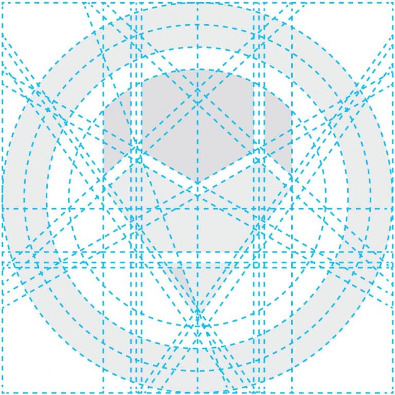 Logo Design Process Vector Outlines