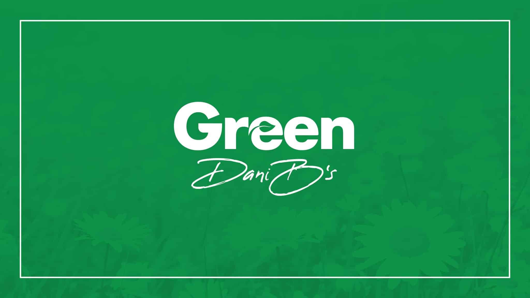 Green Dani B's Logo Final on Green
